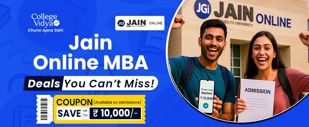 Jain Online MBA Coupon (upto ₹10K Off +Valid January 2026)