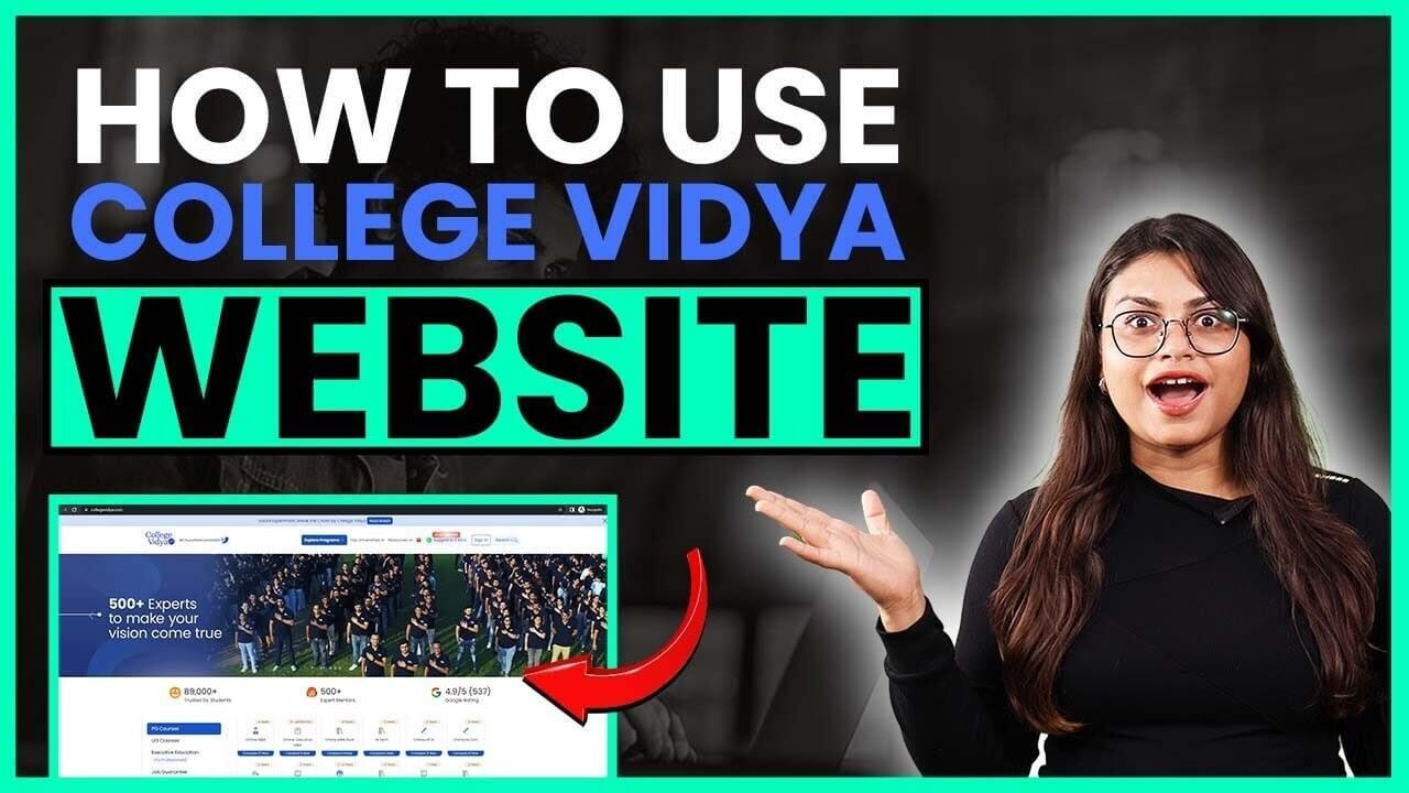College Vidya Website Walkthrough! How to Find Best Online University? AI powered! Collegevidya.com